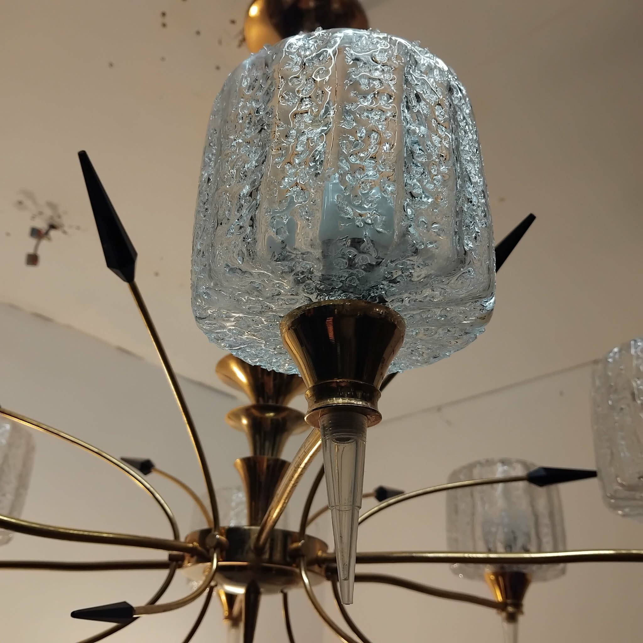 Light fixture from the 40s/50s with 6 arms.