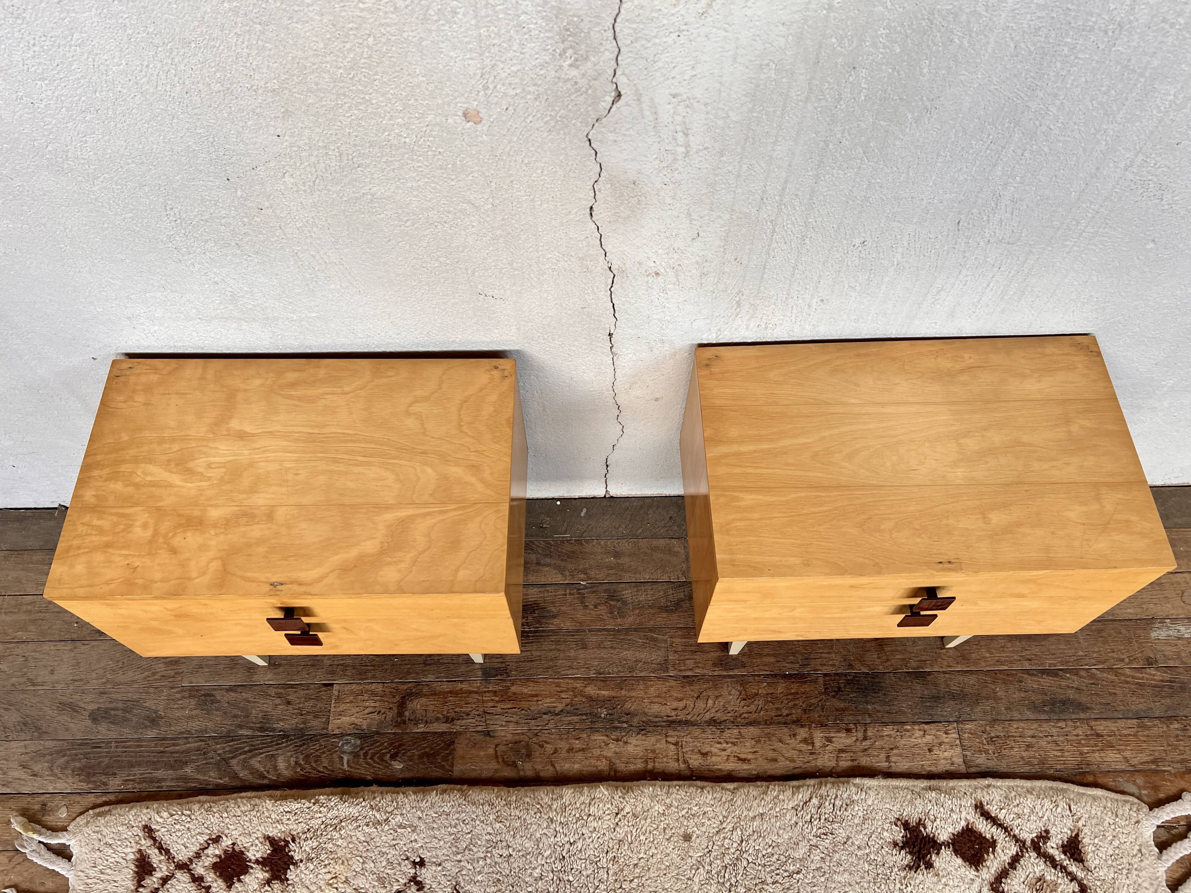 Pair of vintage bedside tables