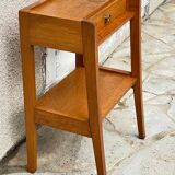 vintage geometric bedside cabinet