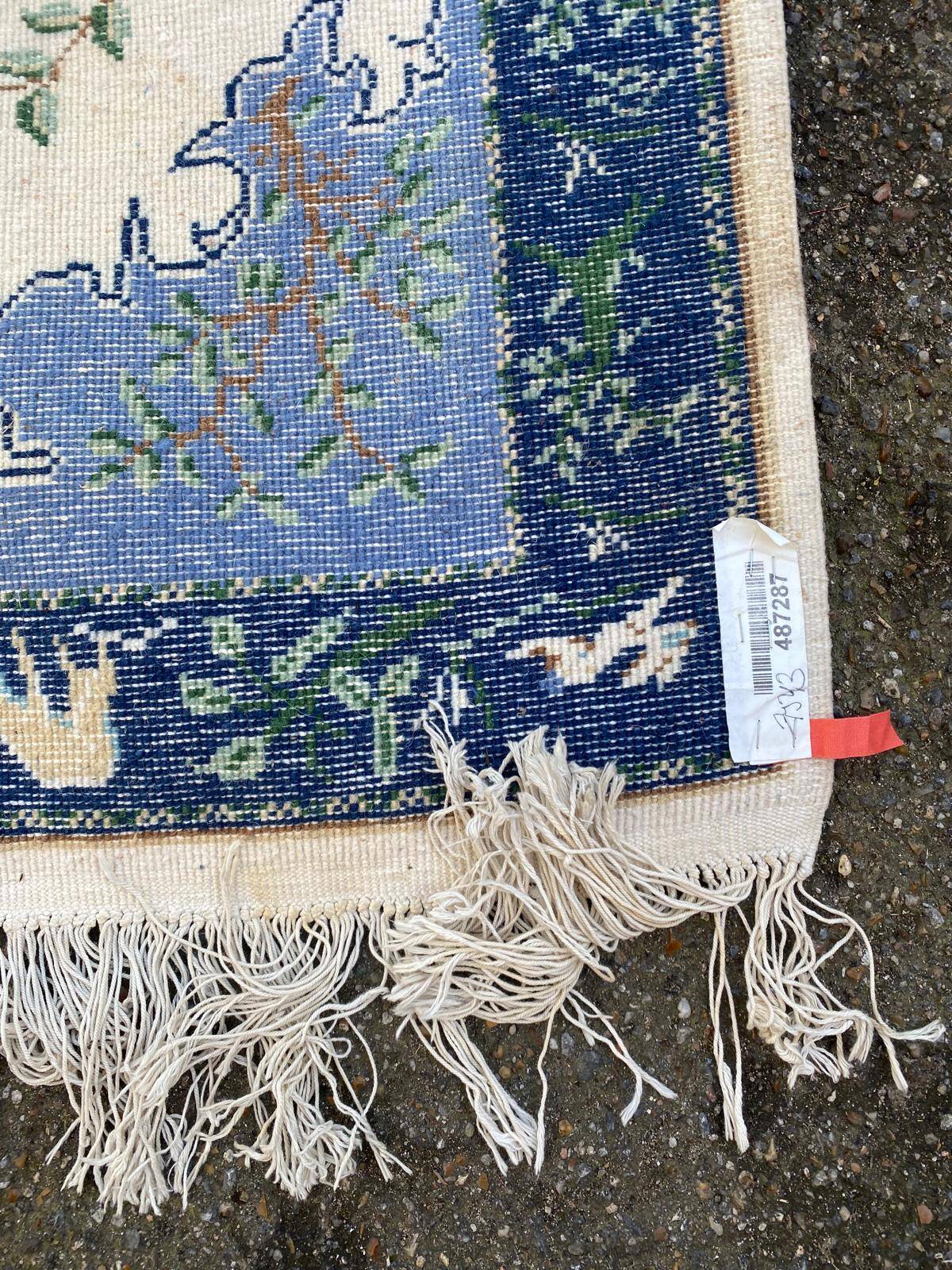 Long Berber rug from Tunisia in wool 270x72cm