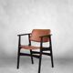 Vintage Mid-Century Scandinavian Modern Mahogany Office Chair, 1960s