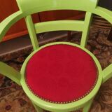 Set of 4 bridge art deco armchairs redesigned