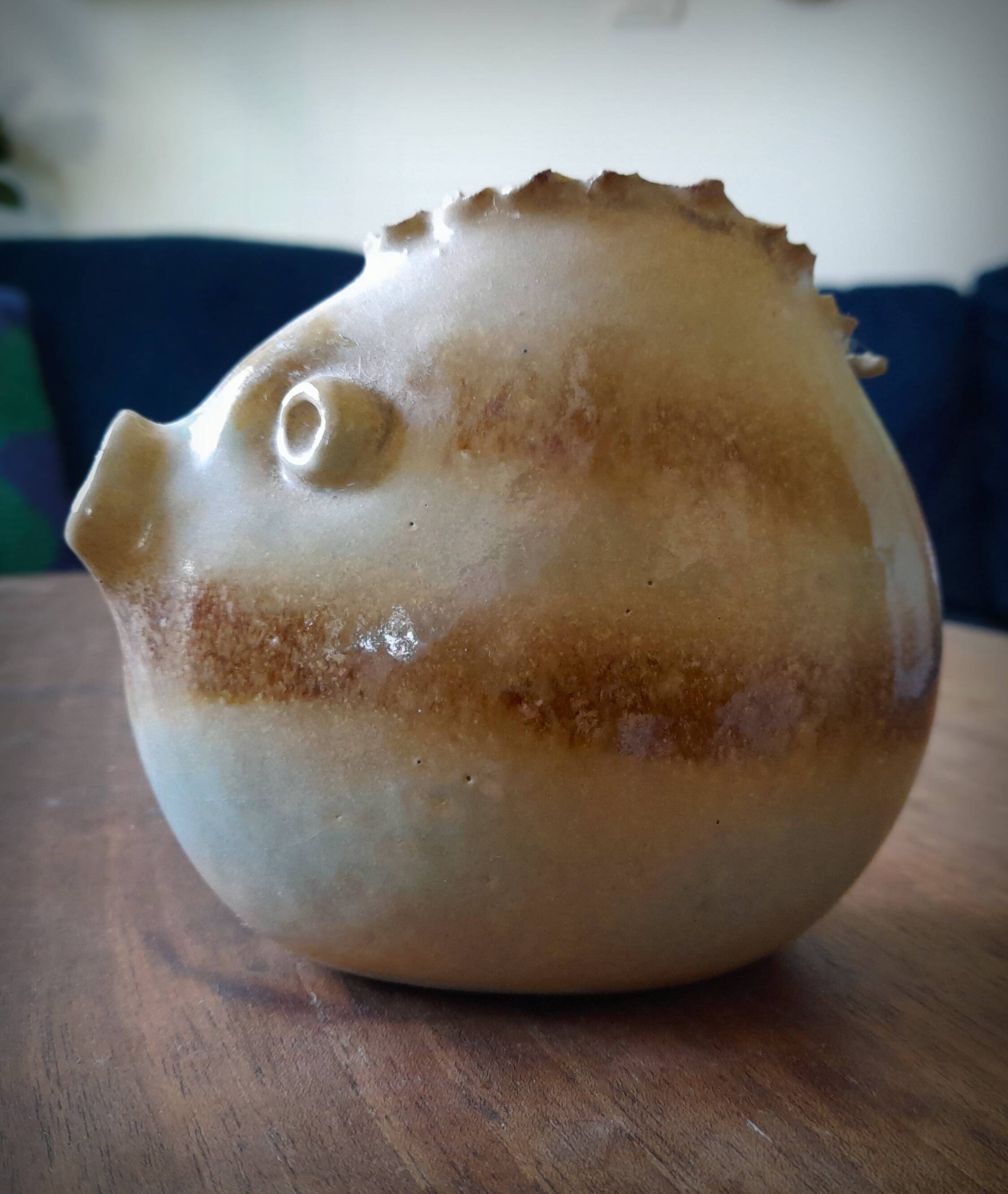 Fish vase, Alexandre Kostanda, Vallauris, 1960s