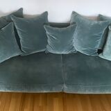 AM.PM. sofa model Lazare 3 places, cedar green velvet