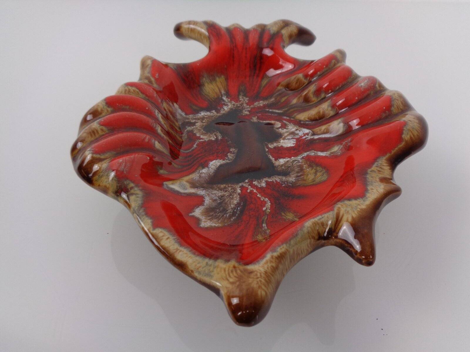 French studio ceramic bowl with fish from Vallauris, 1970s