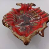 French studio ceramic bowl with fish from Vallauris, 1970s