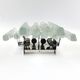 Hollywood regency ice glass sconce by J. T. Kalmar for Kalmar Franken, 1960s