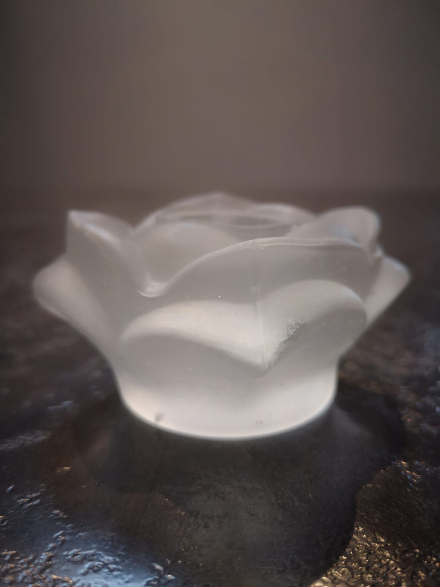 Lot de 3 bougeoirs en pâte de verre période Art déco 1930
