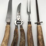 Service set cutlery, ironwood and stainless steel, Solingen