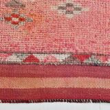 Pink & Red Oushak Runner Rug 88x306Cm SK 22815