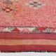 Tapis de couloir Oushak rose et rouge 88x306 cm SK 22815