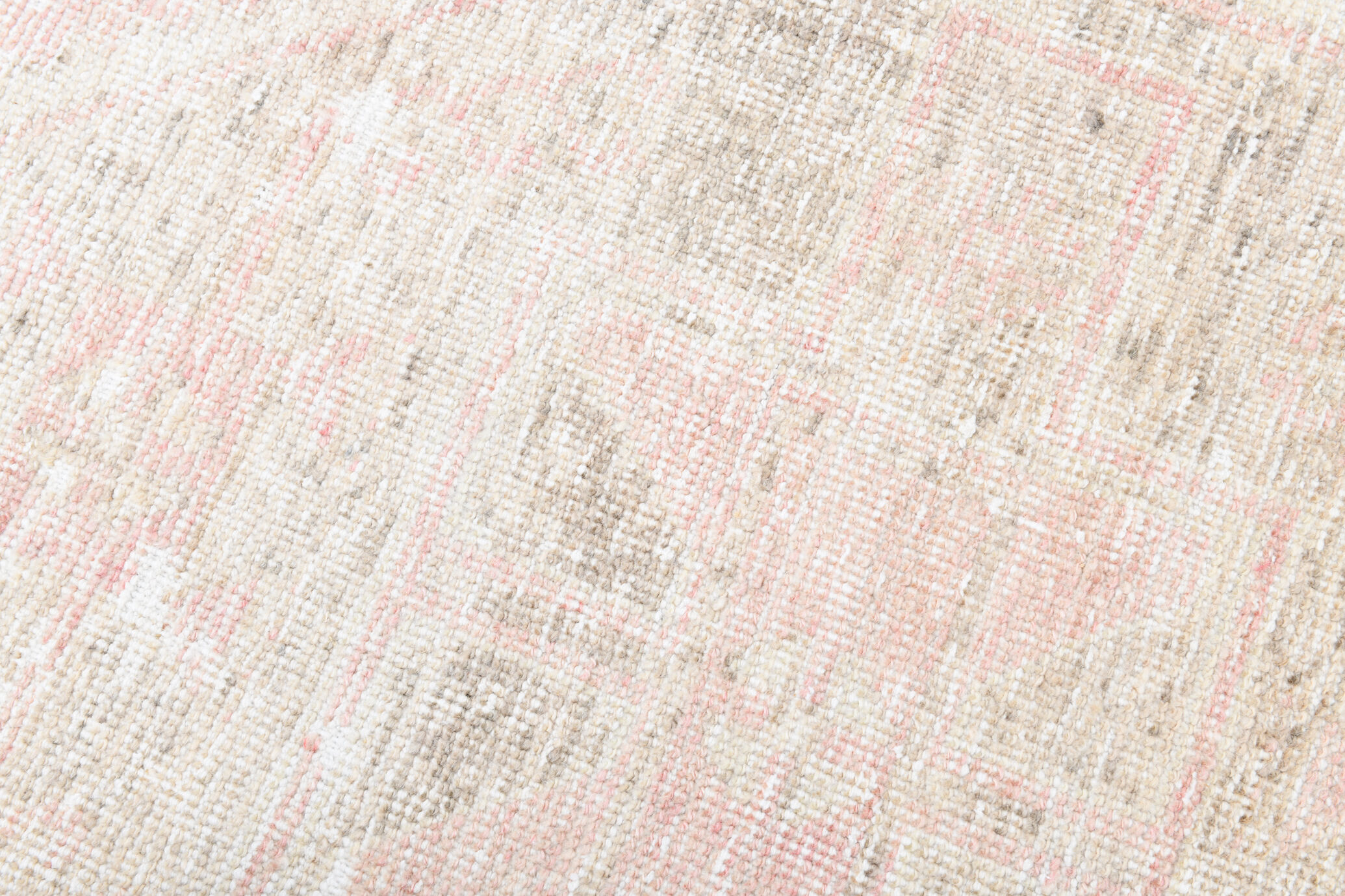 3x11 dusty beige & brown vintage runner rug