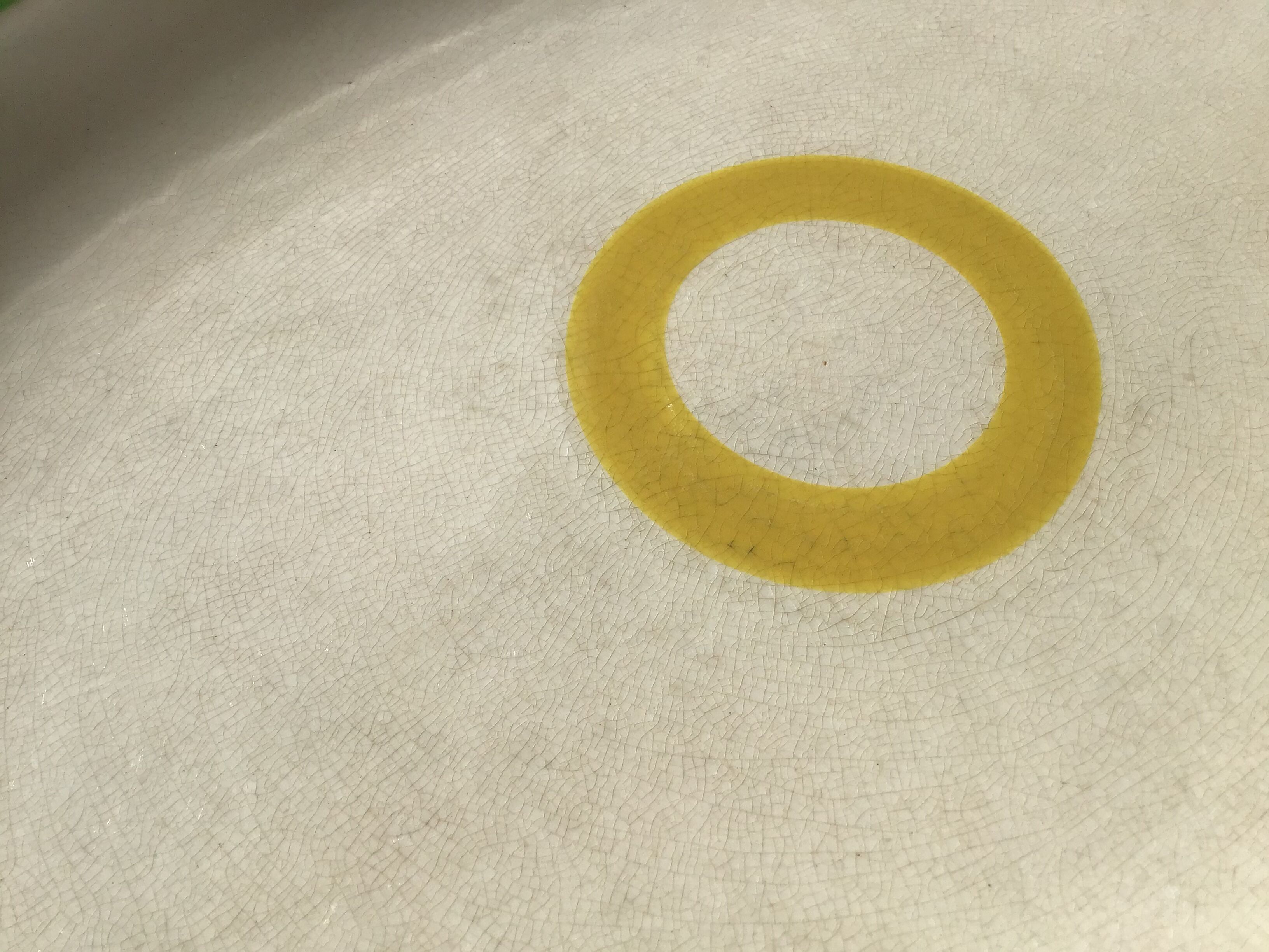 Salt flat yellow circle 42cmx28.5cm