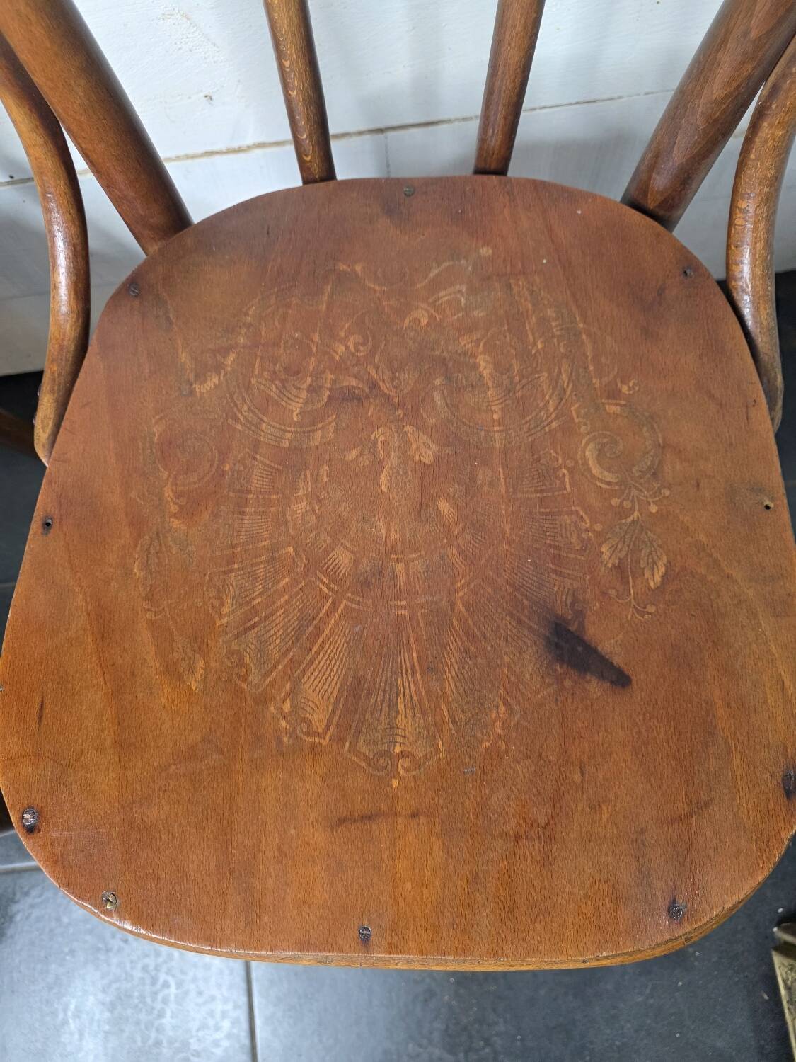 Pair of bentwood bistro chairs