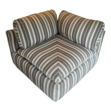 Corner armchair in fabrics