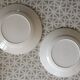 2 assiettes en terre de fer