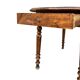 Round (foldable) table in solid wood (walnut)
