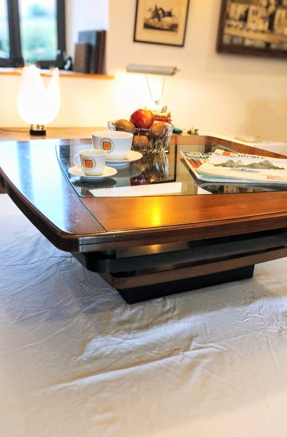 "The Twist" square coffee table