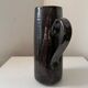 Pichet, cruche en grès vernissé noir, 1950