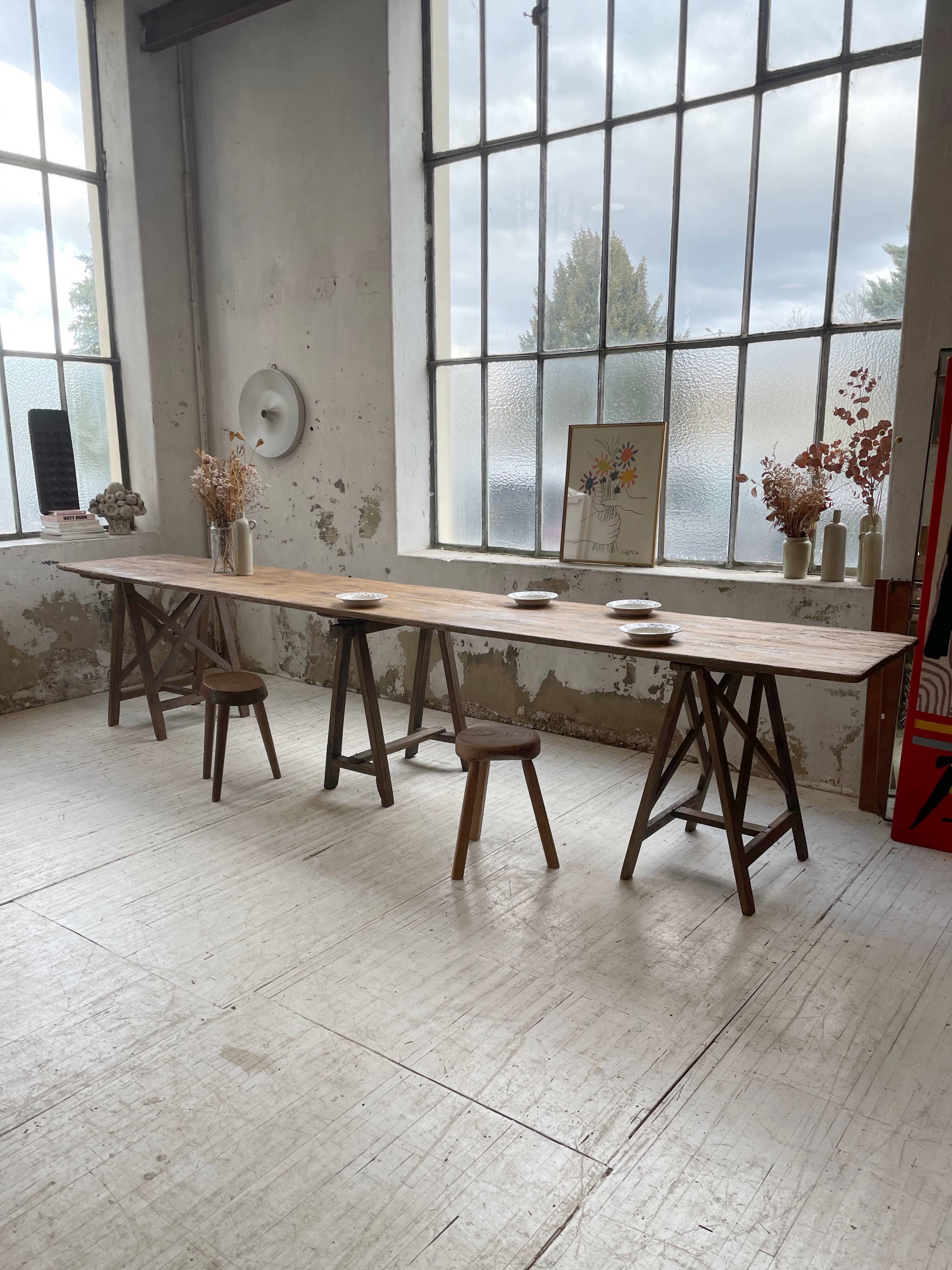 Guinguette table XXL 4m trestles