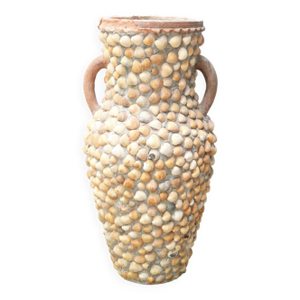 Jar with handles covered with shells, 50s