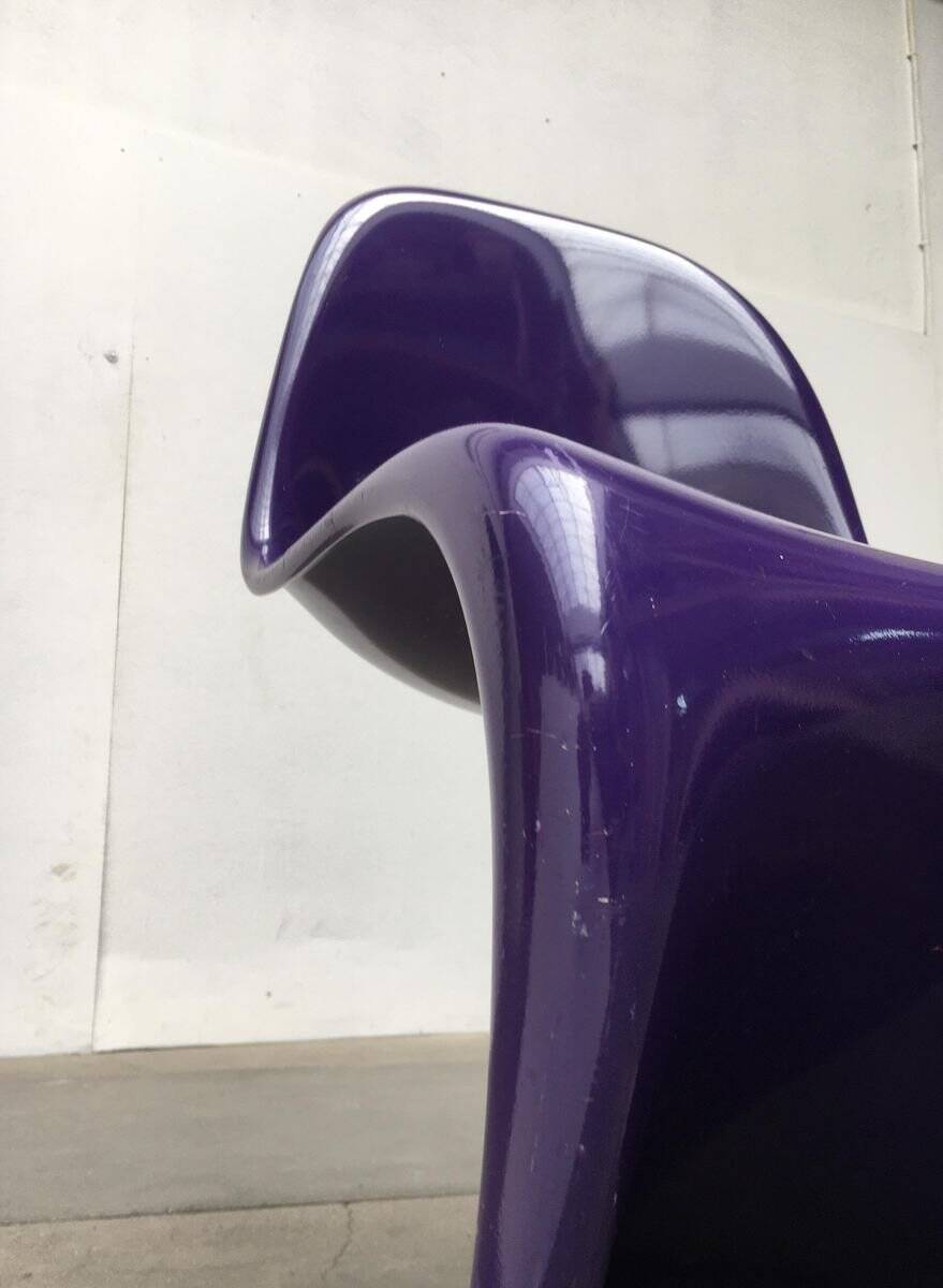 Mid-century Panton side chair set by Verner Panton for Herman Miller, 1960s.