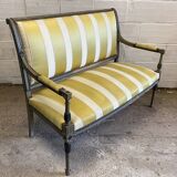 Louis XVI style yellow sofa