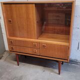 Scandinavian design sideboard in vintage teak