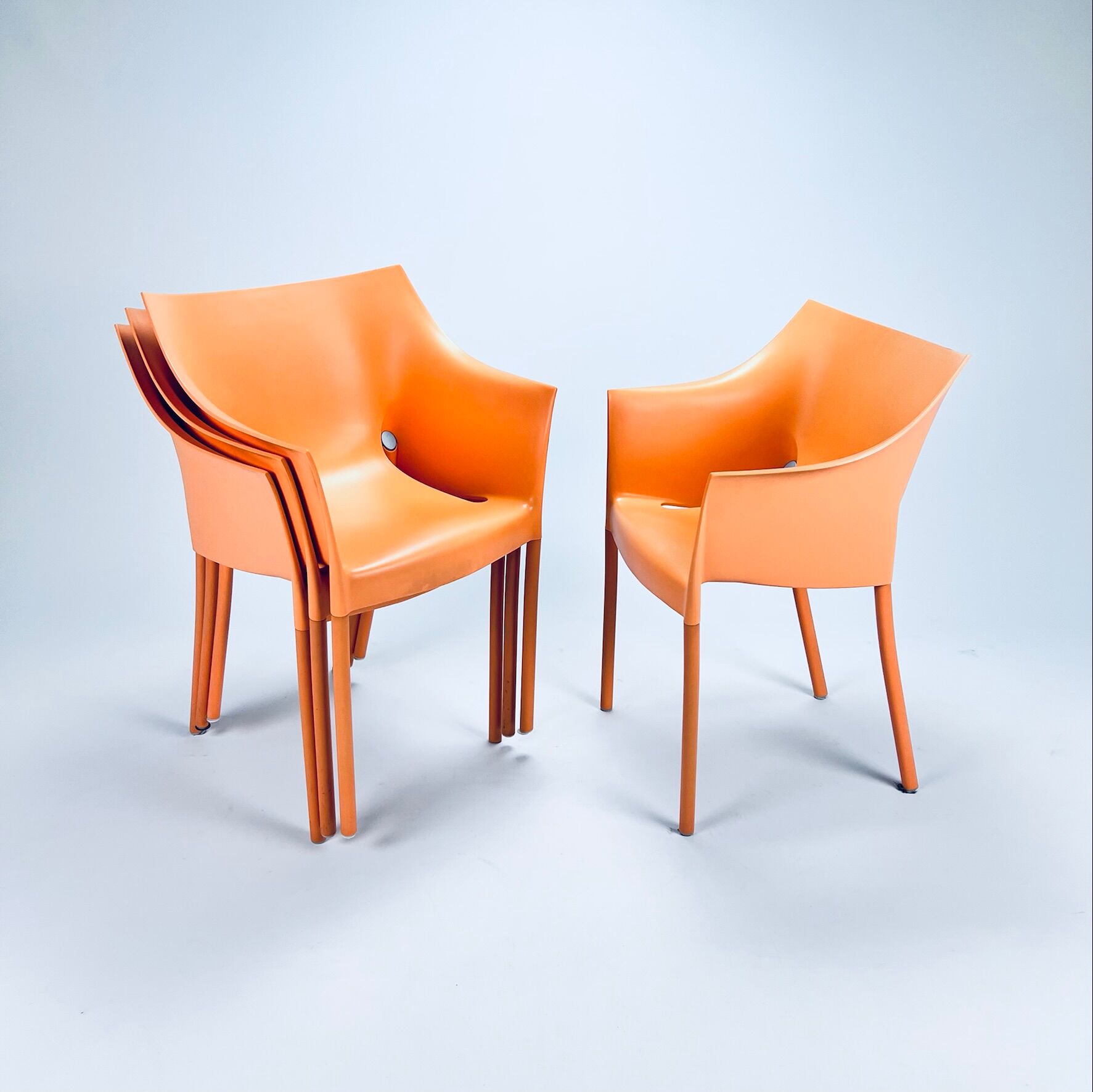 Set of 4 Dr. No chairs by Philippe Starck for Kartell, 1990s