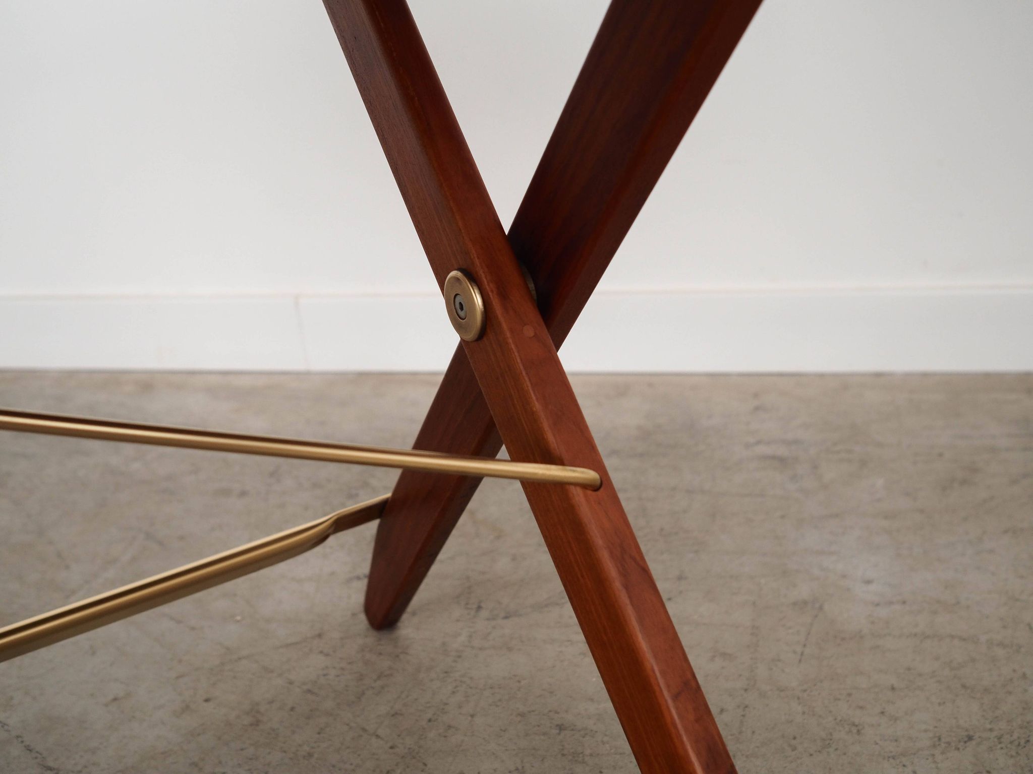 Table pliante en teck, design danois, années 1970, fabriquée au Danemark