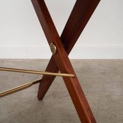 Table pliante en teck, design danois, années 1970, fabriquée au Danemark