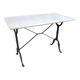 Table bistrot plateau en marbre