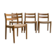 Set of 4 oak chairs by Niels Otto Moller