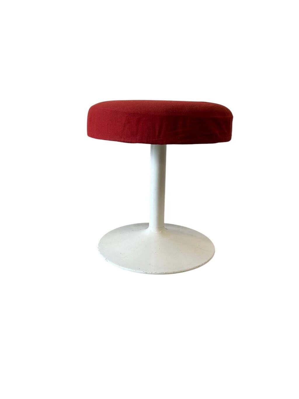 Tabouret vintage space age avec pied tulipe
