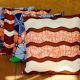 4 coussins 40x40cm covers made in 2 different wax assorted