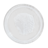 Crystal young woman trinket bowl