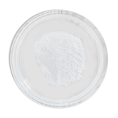 Crystal young woman trinket bowl