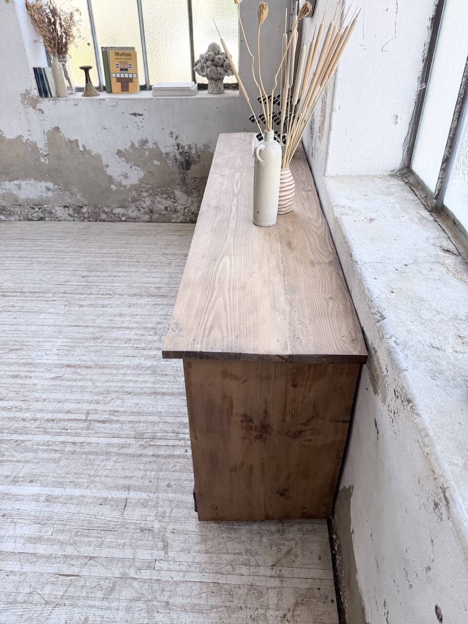 1950s workshop furniture in pine