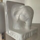 Pair of vintage enamelled ceramic elephant bookends