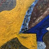 Tableau peinture cubiste arlequin