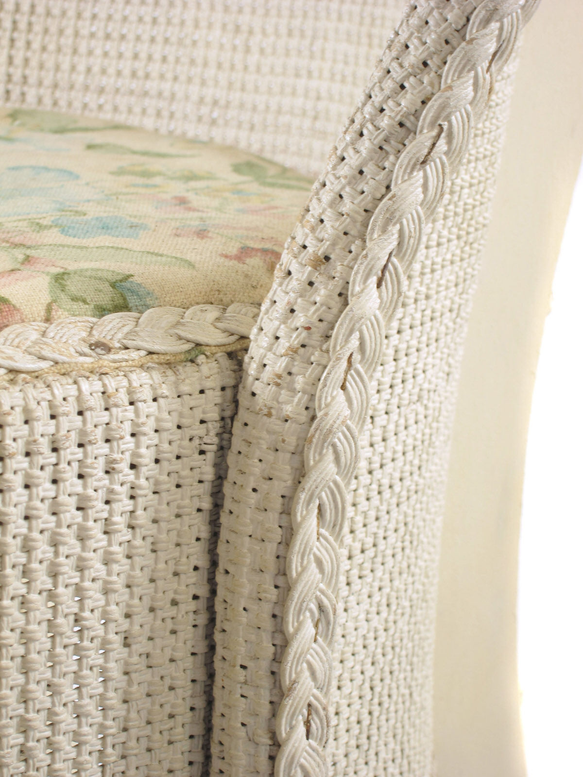 Lloyd Loom Studio style chair with drawer