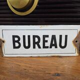 Enameled Office Plate - Old enameled plate