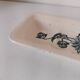 Vintage Longchamp Terre de Fer Juliette pocket emptier with blue-grey decor