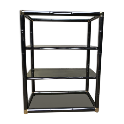 Etagère design en métal façon bambou