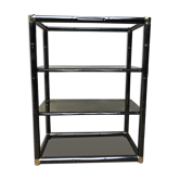Bamboo-style metal design shelf