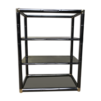 Etagère design en métal façon bambou