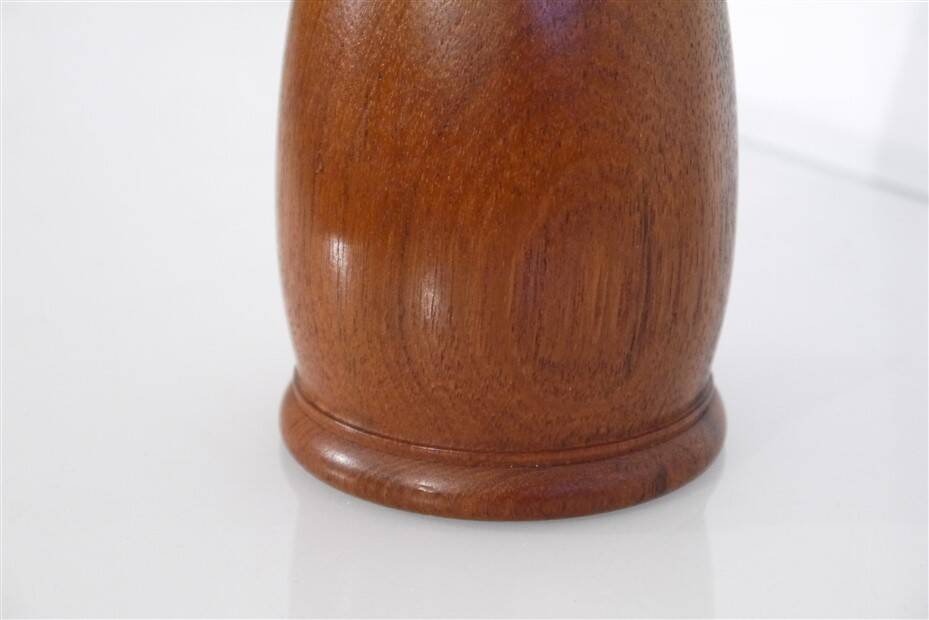 Vintage Scandinavian teak vase 1960