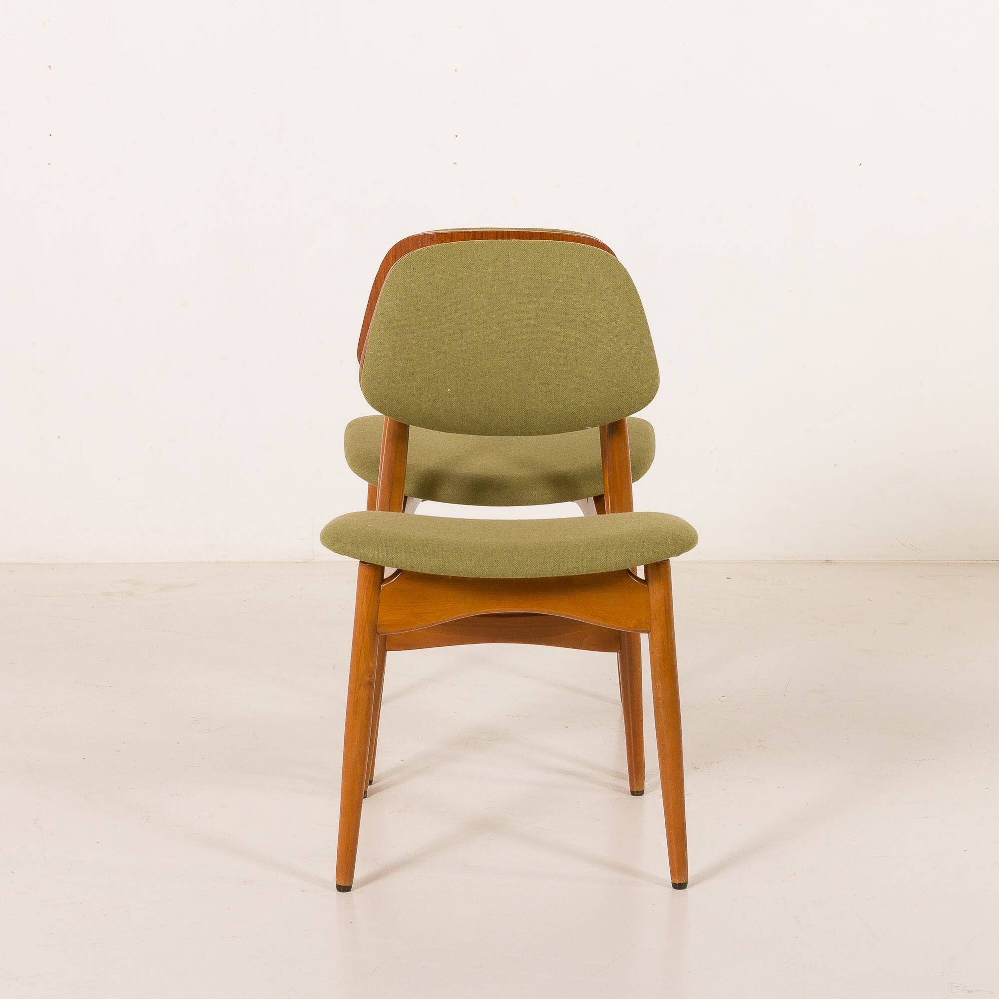 Arne Hovmand Olsen style Scandinavian mid century chairs, set of 4, 1970s