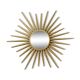 Miroir Soleil en métal doré 49cm