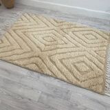 Handcrafted Moroccan Berber carpet 140 x 96 cm